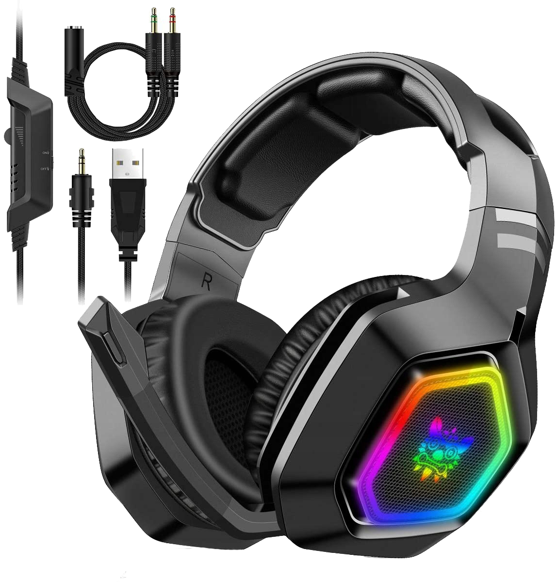 Słuchawki dla Graczy Gamingowe RGB LED ONIKUMA K10